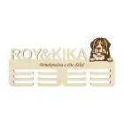 Wooden medal holder with laser engraving 45cm Bernese Mountain Dog
