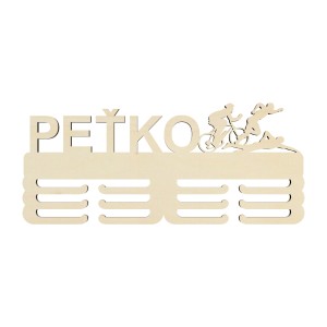 Medal holder with the name triathlon 45cm