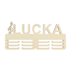 Holzmedaillenhalter mit dem Namen Violinschlüssel 45 cm