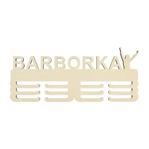 Wooden medal hanger with the name victorious pose 45cm