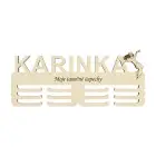 Wooden medal holder with laser engraving 45cm dance - dance