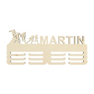 Medaillenhänger mit Name und kompliziertem Motiv 45cm