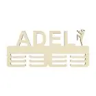 Drevený vešiak na medaily s menom thajský box 45cm