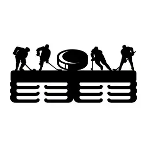 Holzhalter bemalt Eishockey 45cm