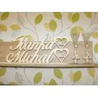 Stojan s krstnými menami a dátumom