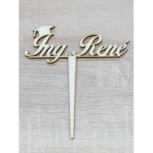 Wooden stake by Mr. with a width of 15cm