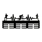 Drevený vešiak na medaily maľovaný 55cm PULZ 3 športy