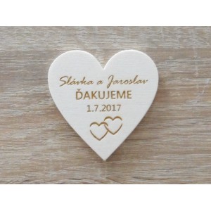 Hochzeitsmagnete B Herzchen