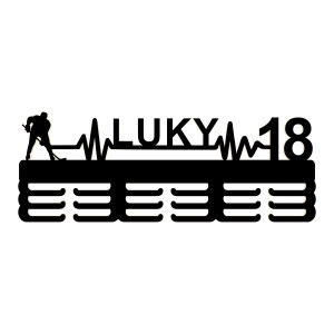 Vešiak na medaily s menom šach 45cm | LYMFY.sk | Drevený vešiak na medaily
