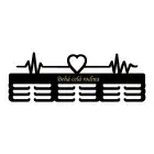 Drevený vešiak na medaily PULZ maľovaný 55cm s gravírovaním