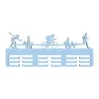 Holzmedaillenhänger 55 cm mit Inline-Skating, Radfahren und Laufen