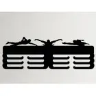 Drevený držiak maľovaný PLÁVANIE 45cm