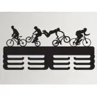 Holzhalterung bemalt Radsport 45cm