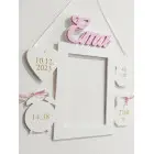 Drevený fotorámik darček pre bábätko