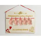 Drevená tabuľka 30x22cm na vysnívaný domček