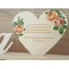 Stojan s krstným menom a srdiečkom