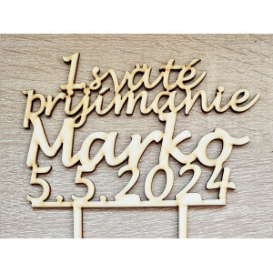 Wooden engraving 1st Holy Communion with NAME and DATE 15cm