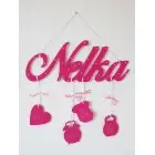 Darček pre novorodenca farba cyklámenová