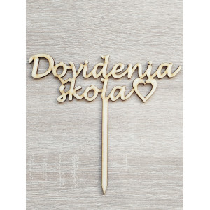 Wooden stake farewell school 15cm