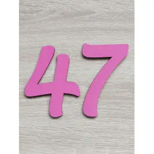 Number on the cake height 10cm painted