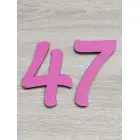 Number on the cake height 10cm painted