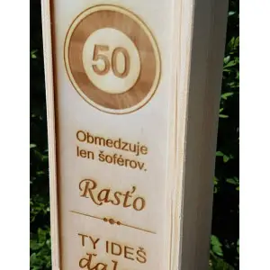 Holzverpackung für 1 Flasche 2