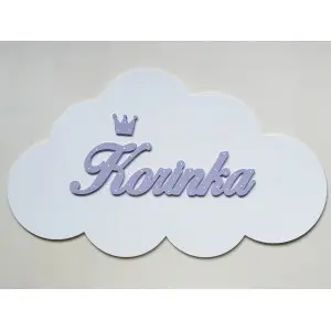 Name on the cloud width 50cm Basket