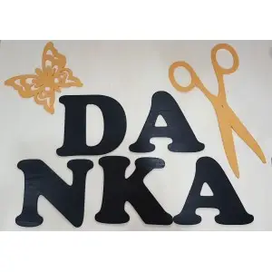 Logo letters and symbol height 20cm