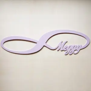 Logo nekonečno s menom šírka 80cm