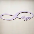 Unendlichkeitslogo mit dem Namen Breite 80 cm