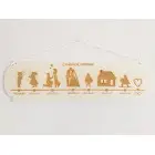 Drevená tabuľka šírka 55cm Családunk története