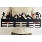 65cm drevený vešiak na medaile maľovaný - atletika