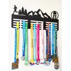 65 cm Holzmedaillehalter, bemalt - Leichtathletik