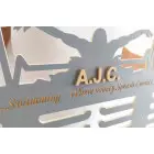 80cm Holzmedaillenhänger + Malerei + Name + Schwimmen