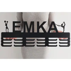 65cm wooden medal hanger painted - majorette