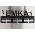 65cm drevený vešiak na medaile maľovaný - mažoretka