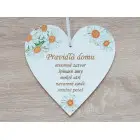 Herz an der Tür 17cm Hausregeln