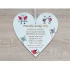 Srdiečko 17cm-Pravidlá detskej izby lienky