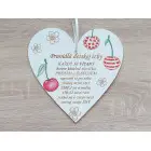 Rules of the children's room 17cm cherry