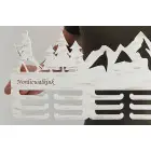 65cm maľovaný vešiak biela patina - Nordic walking