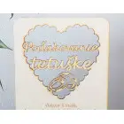 Drevené poďakovanie tetuške stojan