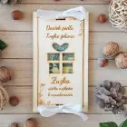 Drevená obálka na peniaze darček 20x10cm