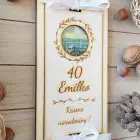 Geburtstags-Holzumschlag für Geld 20x10cm