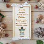 Drevená obálka na peniaze Prvé sväté prijímanie 20x10cm