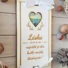 Holz Hochzeitsgeldumschlag 20x10cm