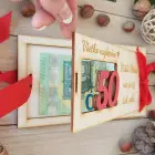 Holzgeldtasche 50 Sieht nicht so viel aus 20x10cm