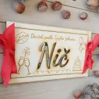 Wooden money envelope NOTHING 20x10cm