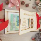 18th birthday wooden money envelope 20x10cm