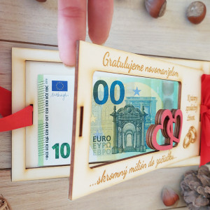 Wooden envelope for modest million 20x10cm 2