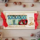 Wooden envelope for modest million 20x10cm